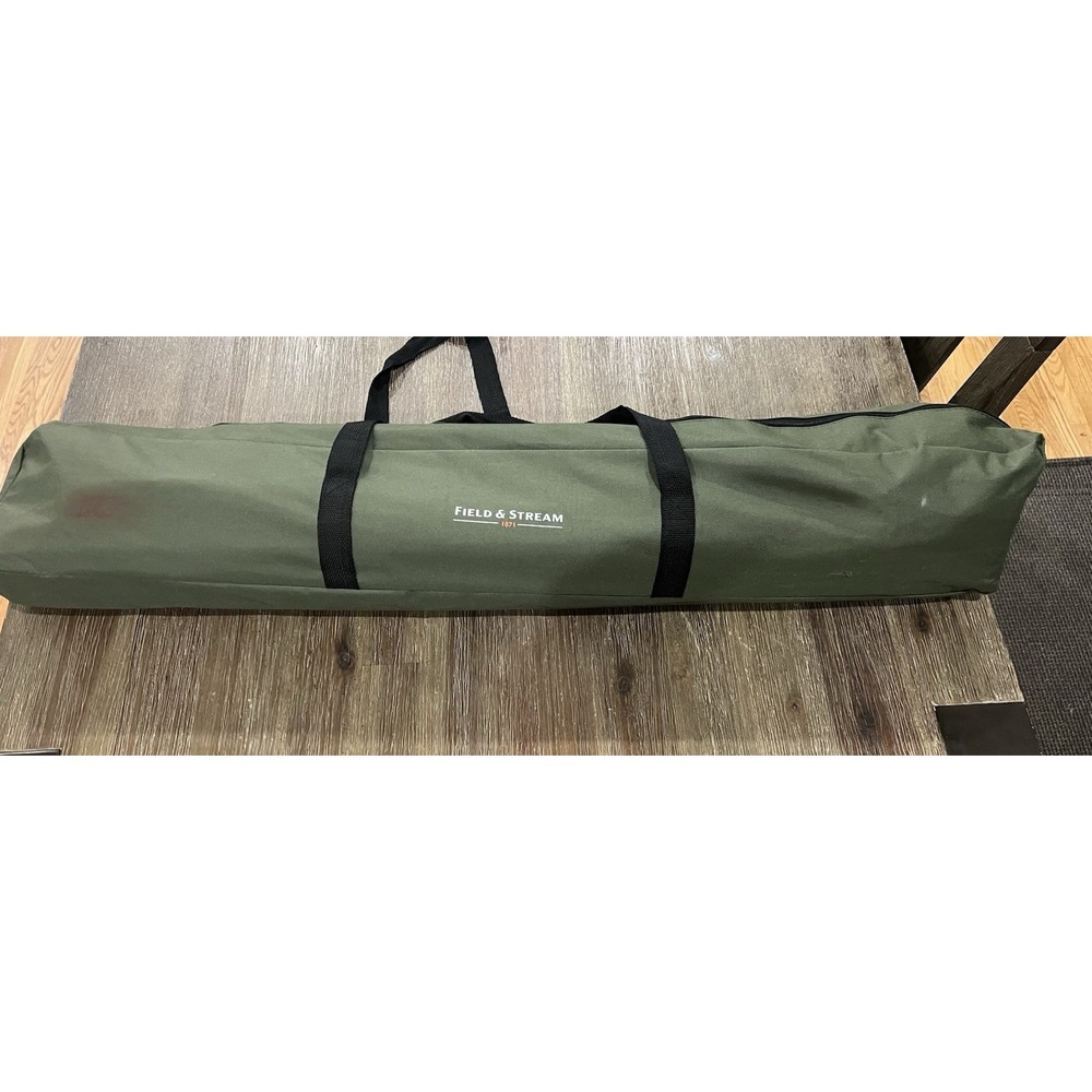 Field & Stream Green Camp Cot with Folding Carrying Bag 79" x 35" Camping Gear